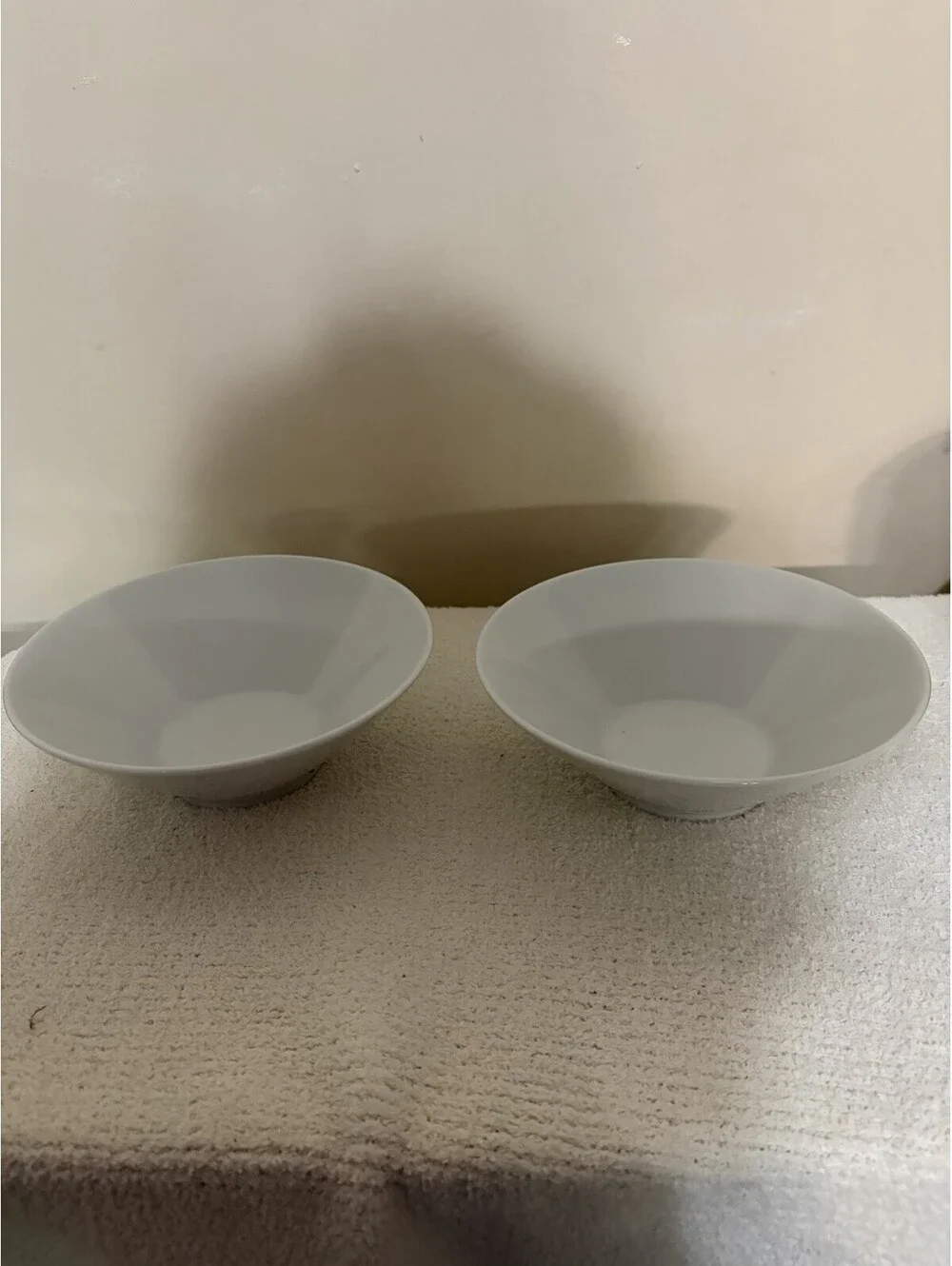 IKEA #20726 White Soup Cereal Bowls Set of 2